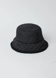 Modern Quilted Bucket - Black