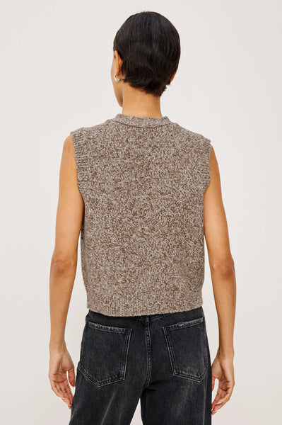 Kasmir Vest - Brown Melange