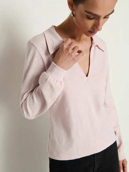 Kimberley Polo Tee - Blush