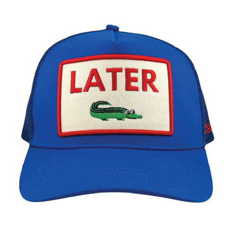 Later Gator Trucker Hat - Royal Blue
