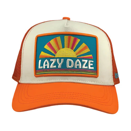 Lazy Daze Trucker Hat - Orange