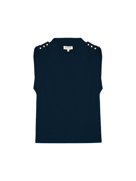 Mikka Buttoned tank - Night Sky