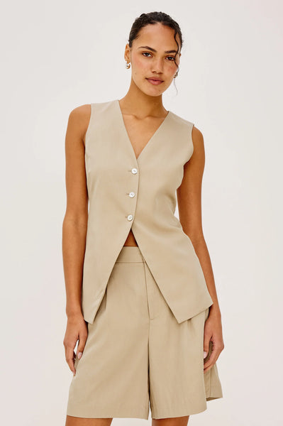 Mylah Vest - Almond