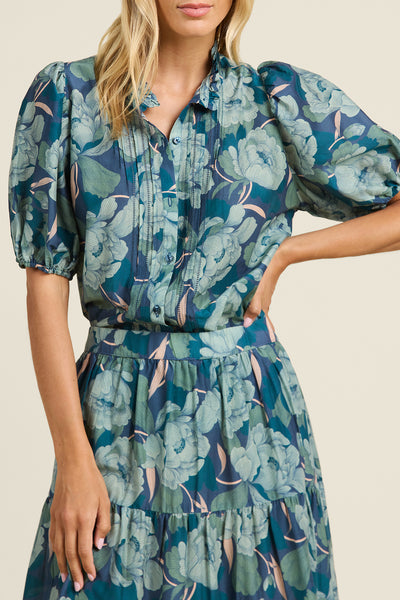 Mira Blouse - Hushed Meadow