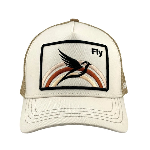 Fly Trucker Hat - Cream