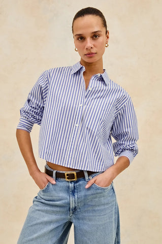 Ramy Shirt -Mariner White Stripe