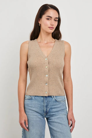 Rosa Vest - Oatmeal