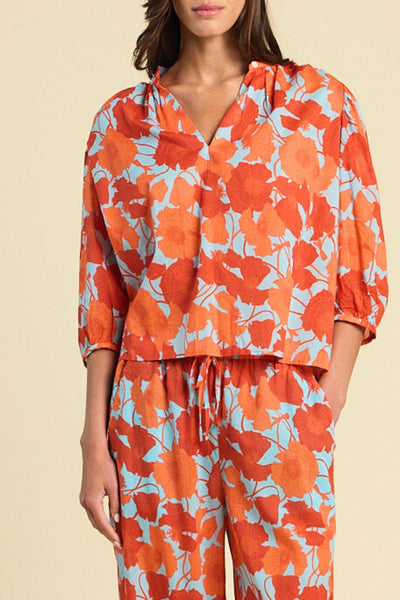 Orly Blouse - Shoreline Poppy