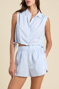 Ivy Shirt - Blue Coastal Stripe