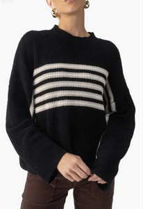 Striped Ski Sweater - Frosted Chalk