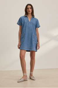 Delana Dress - Indigo