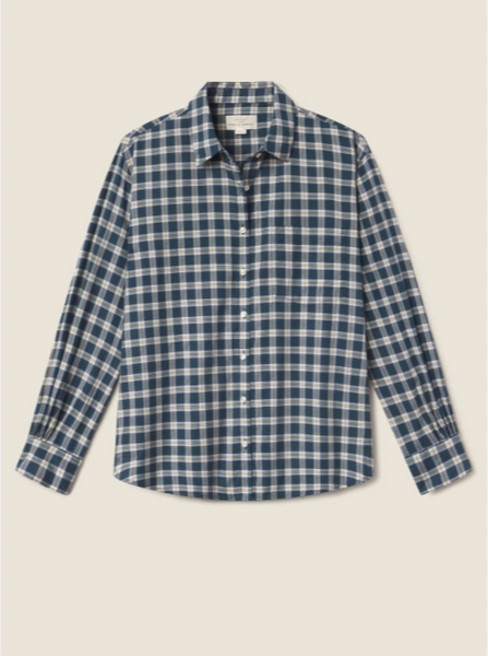 Blake Oversized Shirt Maritime Plaid