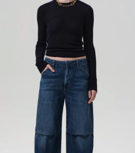 Alessia Crewneck Sweater - Navy