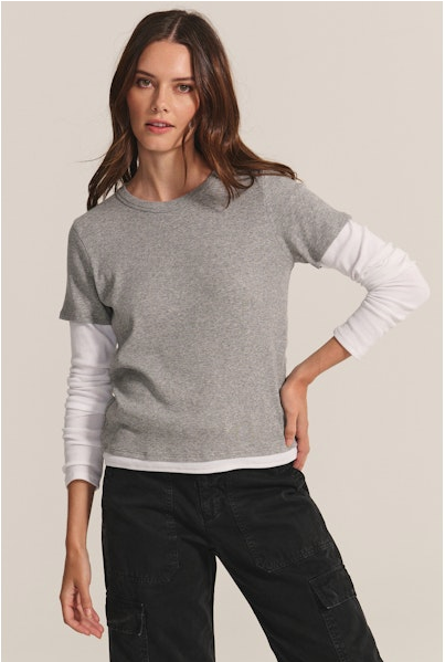 Bronson - Heather Grey/White