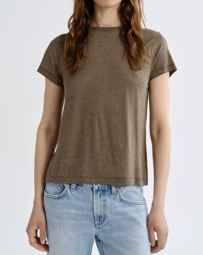 Long Line Adine Tee - Loam