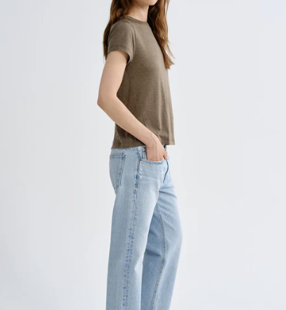 Long Line Adine Tee - Loam