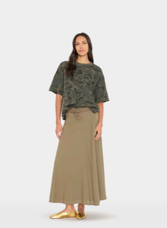 Stela Skirt - Olive Smoke
