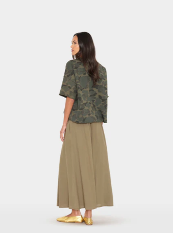 Stela Skirt - Olive Smoke