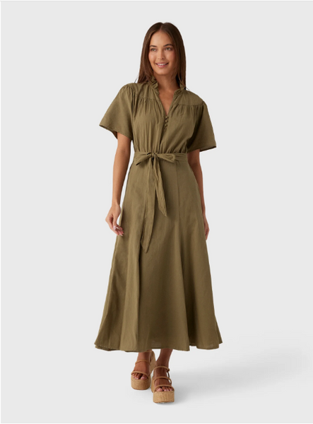 Annie Dress - Olive Smoke