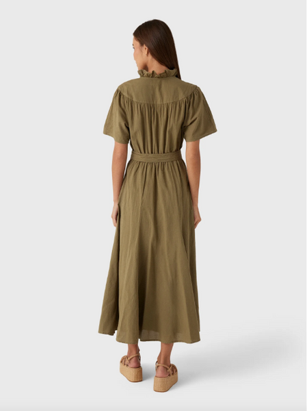 Annie Dress - Olive Smoke