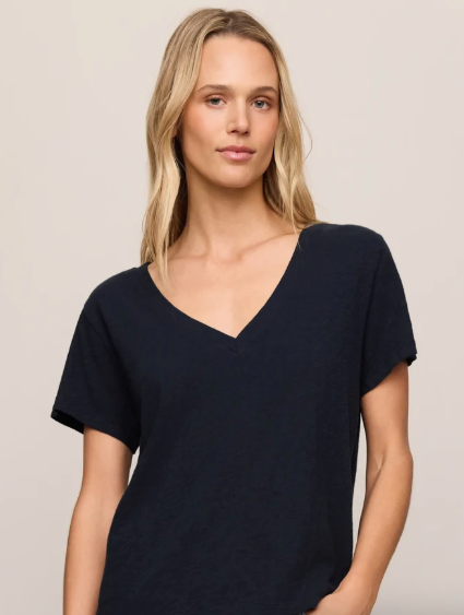 Nomad V Neck Tee - Eclipse