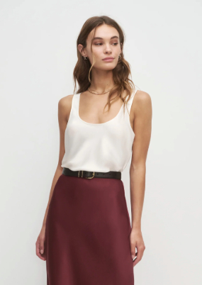 Favorite Daughter | Silk Tank - Ivory