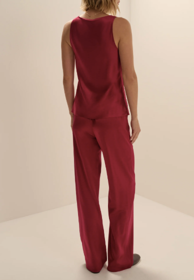 Favorite Daughter | Silk Tank - Cranberry