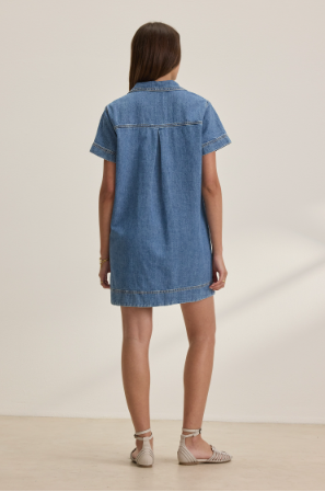 Delana Dress - Indigo