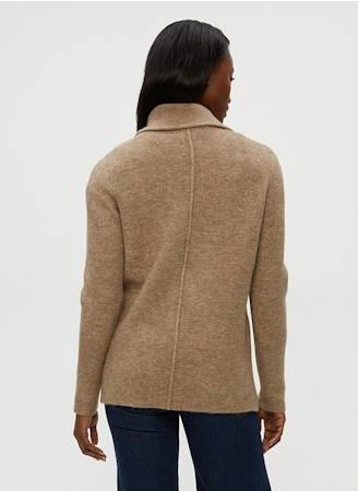 Diana Knit Blazer - Dark Oatmeal