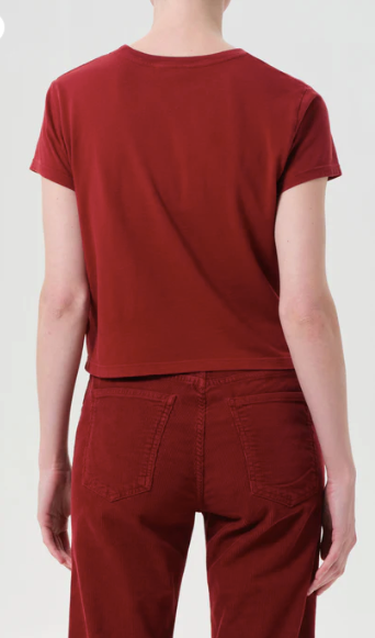 Adine Shrunken Tee - (Brick)