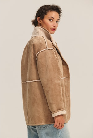 Shona Jacket - Camel/Cream