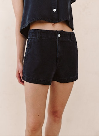 Elle Trouser Short - Black