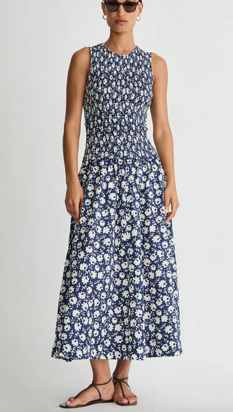 Siempre Tank Maxi - Navy Floral