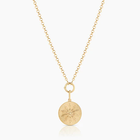 Sundial Coin Charm