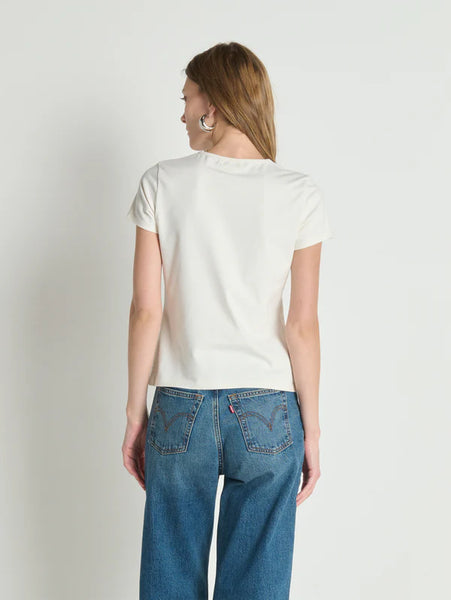 Tavi Crew Neck Tee - Porcelain