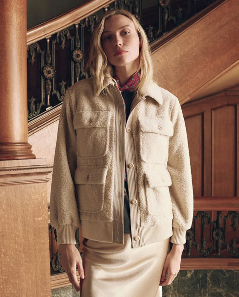 The Great.  |  PATCH POCKET PLUSH JACKET