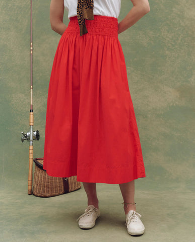 The Viola Skirt - Hot Red
