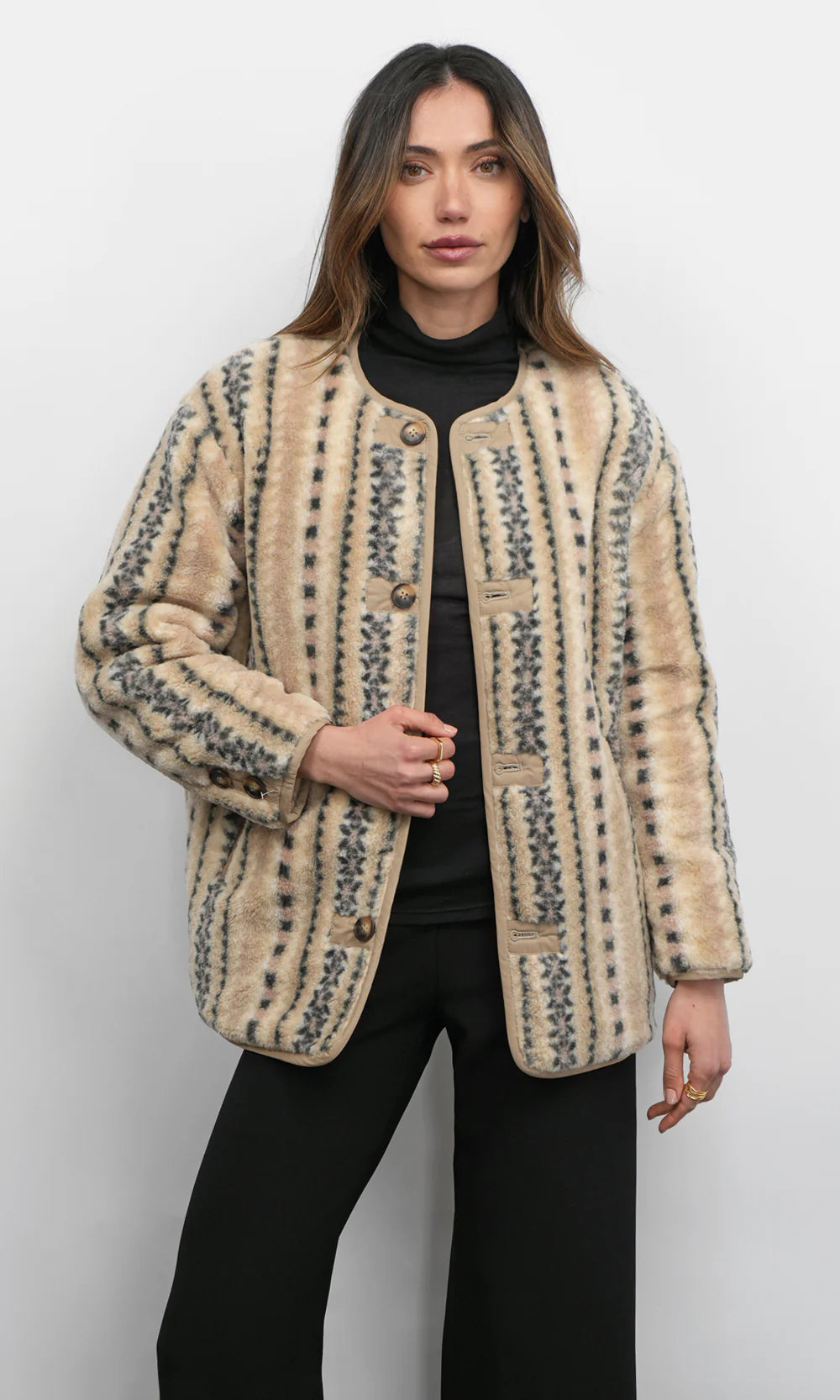 Toni Reversible Jacket - Beige