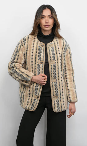 Toni Reversible Jacket - Beige