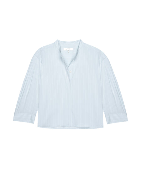 The Modern Puff Top - Light Chambray Multi