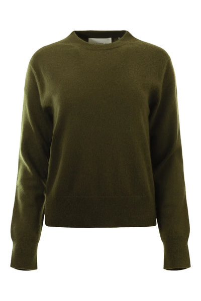 White + Warren Cashmere Crew - Olive