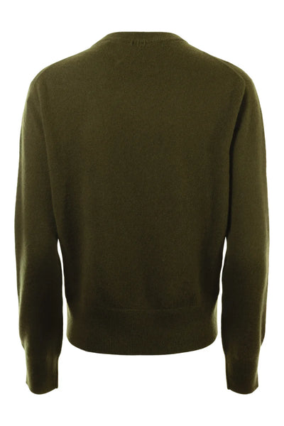 White + Warren Cashmere Crew - Olive
