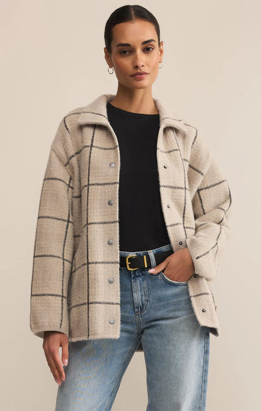 Bronx Plaid Jacket - Frost