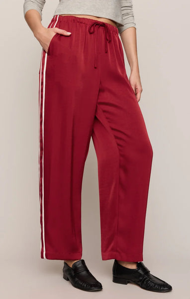 Z Supply | Satin Track Pant - Red Dahlia
