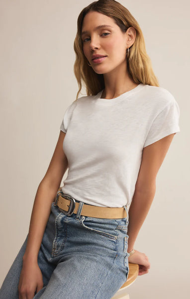 Modern Slub Tee- White