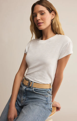 Modern Slub Tee- White