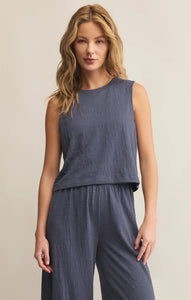 Sloane Top - Worn Blue