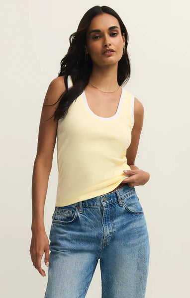 Sirena Contrast Tank - Pineapple