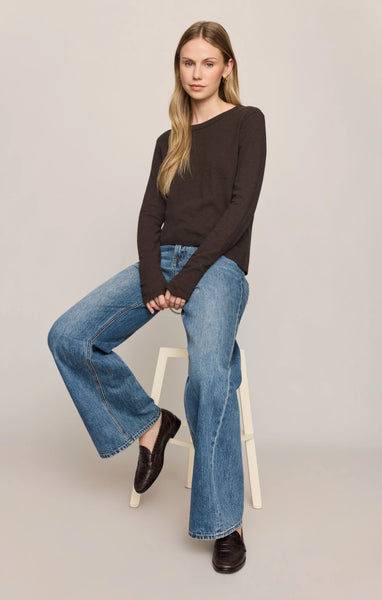 Z Supply Junie L/S Tee - Cocoa
