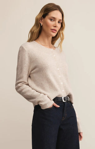 Medina Cardigan - Oatmeal Heather